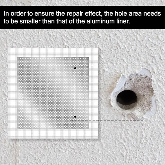 10 X 10 Inch Drywall Repair Patch, 3 Pack Drywall Repair Kit Large Hole PatchRepair for Drywalls Heavy Duty Self-Adhesive Mesh Drywalls Patch Kit, Wll Patchs Sheetrock Repairs for Drywall-Plaster Wall