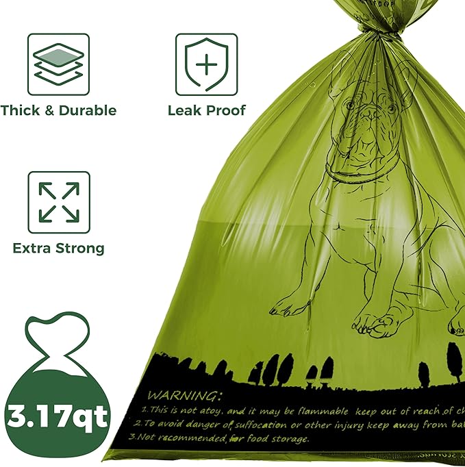 ATIFBOP Biodegradable Dog Poop Bags 720 Count 48 Rolls, Leak Proof and Thicken Pet Poop Bag (Scented)