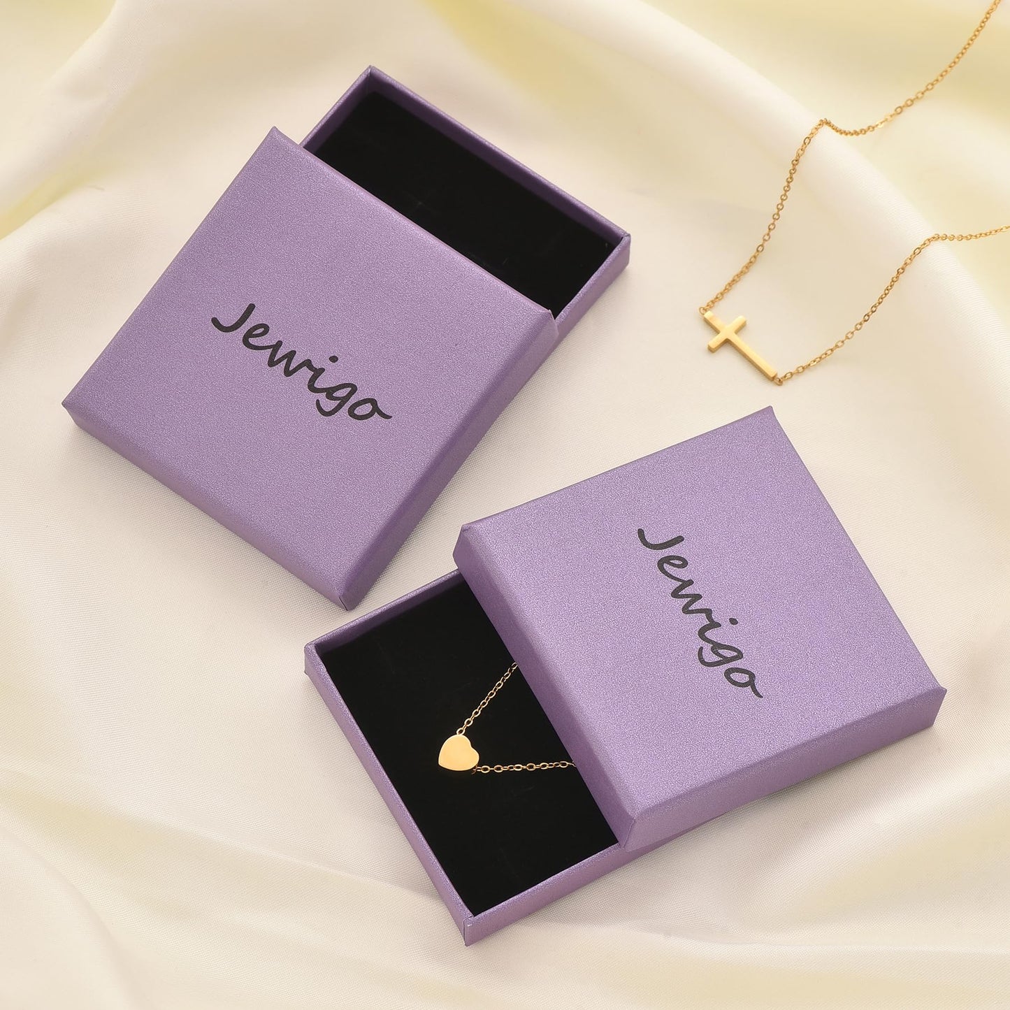 Jewigo Pearl Bow Necklaces for Women 18K Gold Plated Pearl Necklace Dainty Pearls Pendant Necklace Simple Small Pearls Bridesmaid Wedding Jewelry Gift