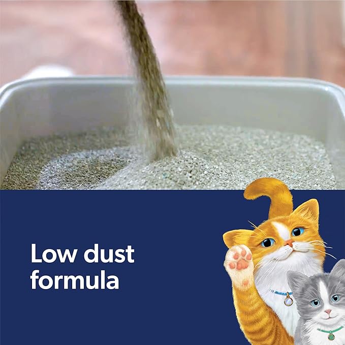 Fresh Step Clean Paws Cat Litter with Febreze Freshness, Advanced Multi Cat Low Tracking Clumping Litter, 37 lbs. (2 x 18.5 lb. Box)