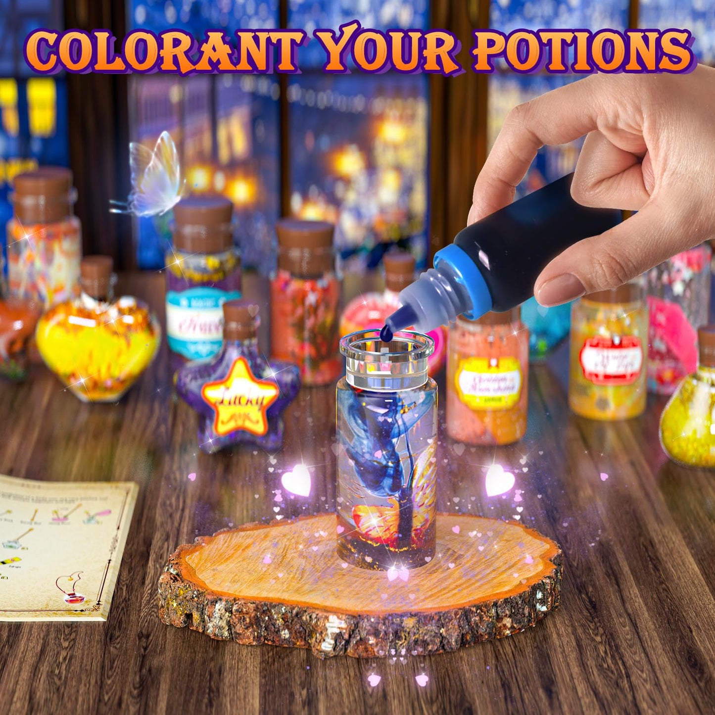 GORISPI Magic Potion Kit for Girls - Fairy Potions Kit 22 Potions Magic Mix Kit for Kids 6 7 8 9 10 12+ Years Mystery Potion Making kit Art Craft Kit Gifts Toys for Christmas Halloween Birthday