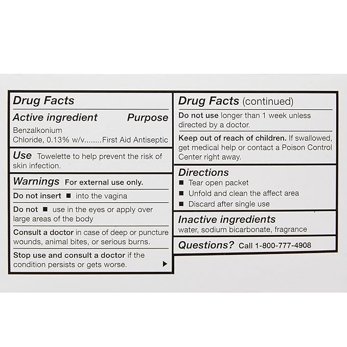 McKesson Obstetrical Antiseptic Towelettes Wipes, Sterile, Individual Packet, Clean Scent, 100 Count, 10 Packs, 1000 Total