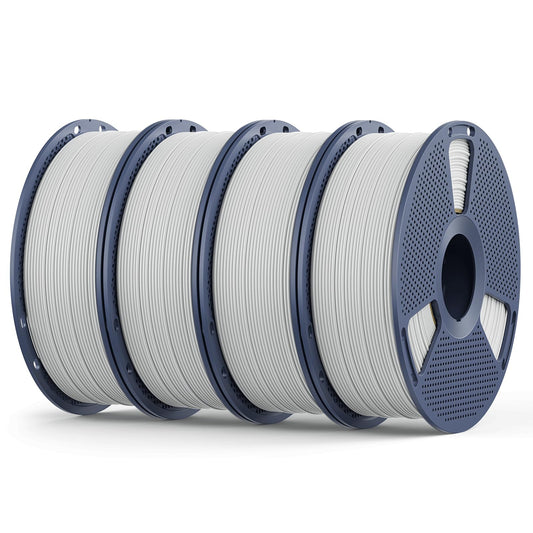 Matte PLA Filament 1.75mm, 4kg(8.8lbs) SUNLU 3D Printer Filament, Matte Surface Texture, No Clogging, Less Brittle, White 4 Pack