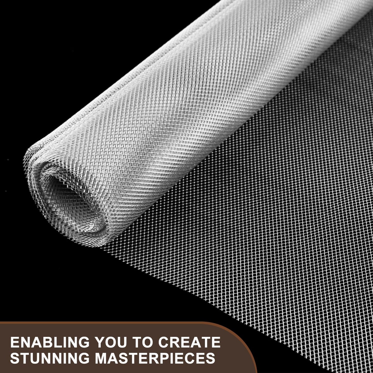 Sculpting Wire Mesh 15.7 Inch X 16.4 Feet Aluminum Mesh Roll for Arts and Craft, Moldable Wire Mesh for Sculpting Clay, Plaster DIY, Dioramas, Jewelry, Horticulture, Mural Painting and Home Decor Art