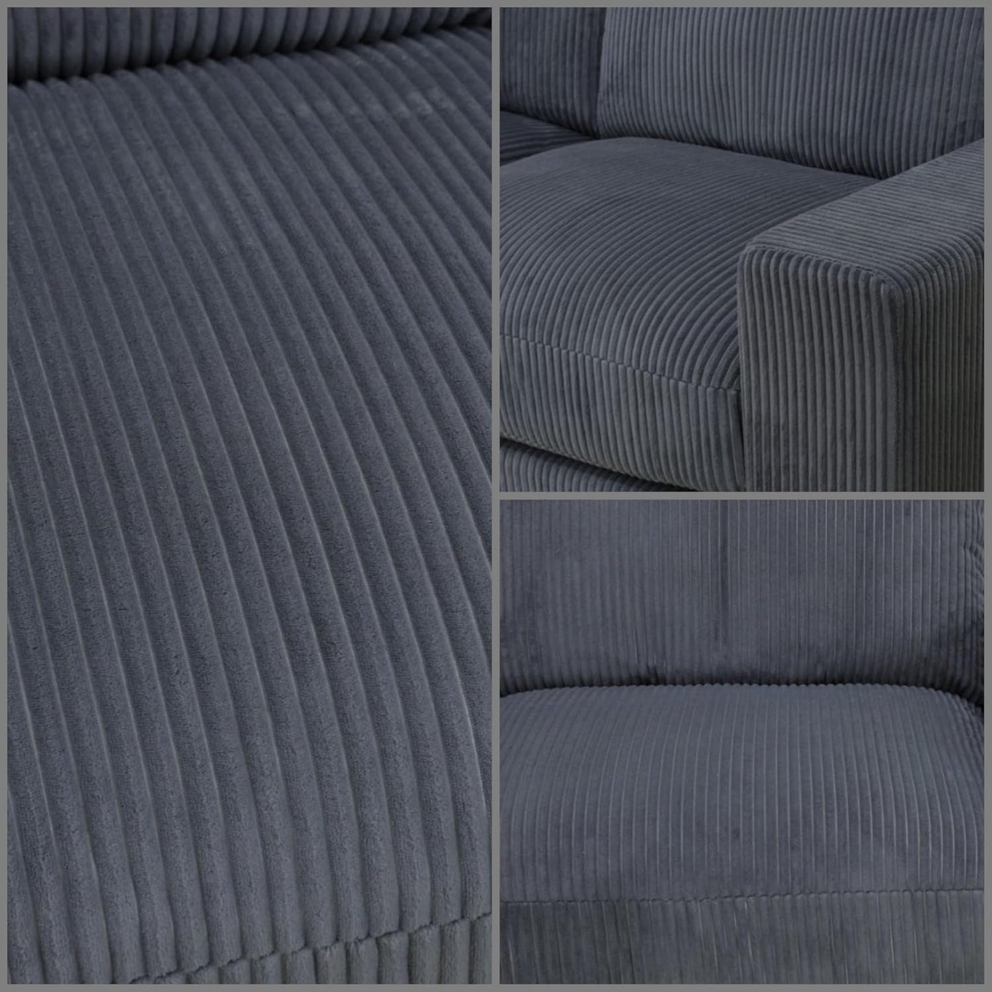 Sectional Couches for Living Room, Stylish Sectional Loveseat Sofa with Deep Seats, Living Room Furniture Home Sofa for Small Space, Warm Gray