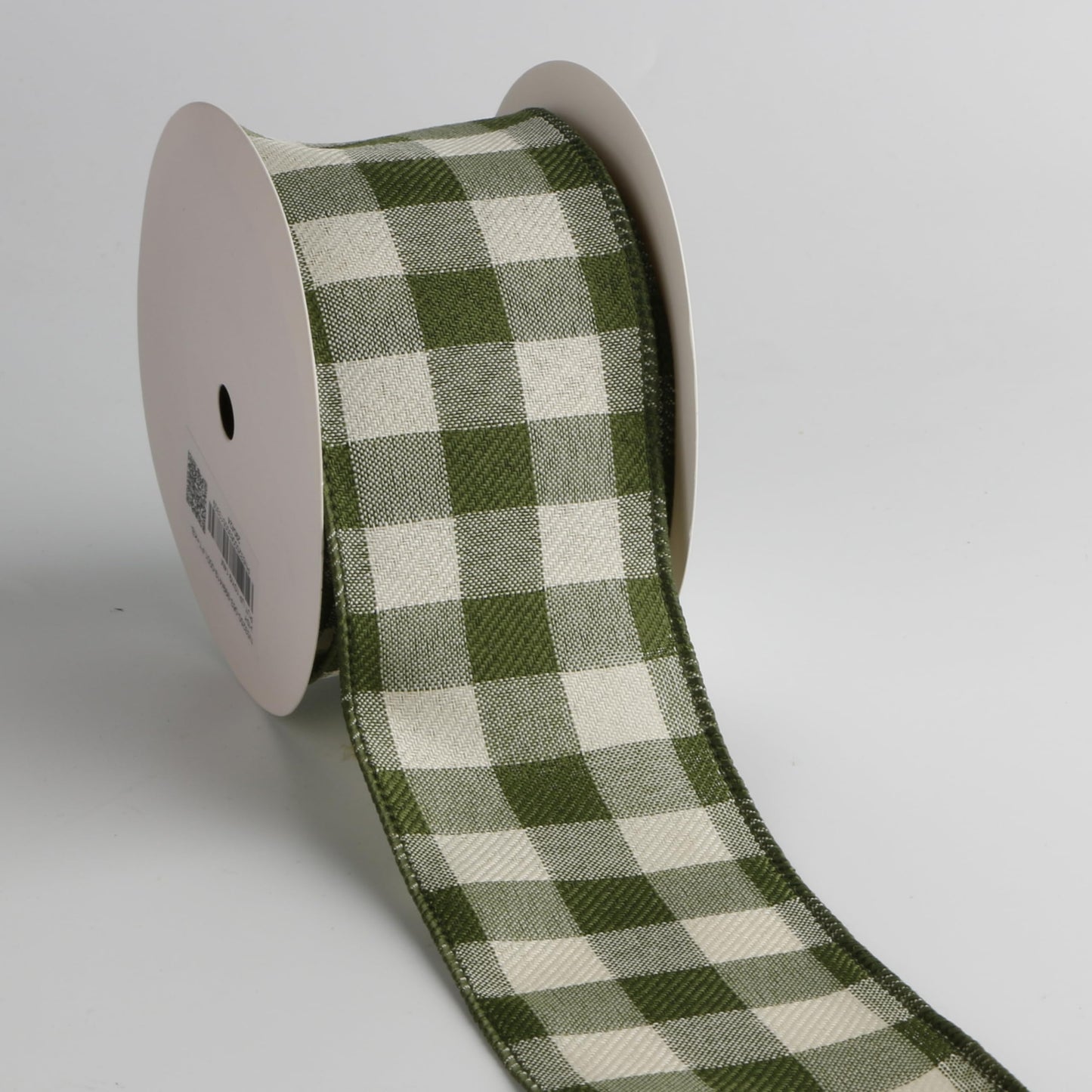 Meseey Sage Green Buffalo Plaid Burlap Wired Ribbon - 2.5 Inch Checkered Jute Ribbon for Rustic Wedding Decor, Christmas Wreaths, DIY Crafts, Farmhouse Gift Wrapping & Holiday Party Supplies