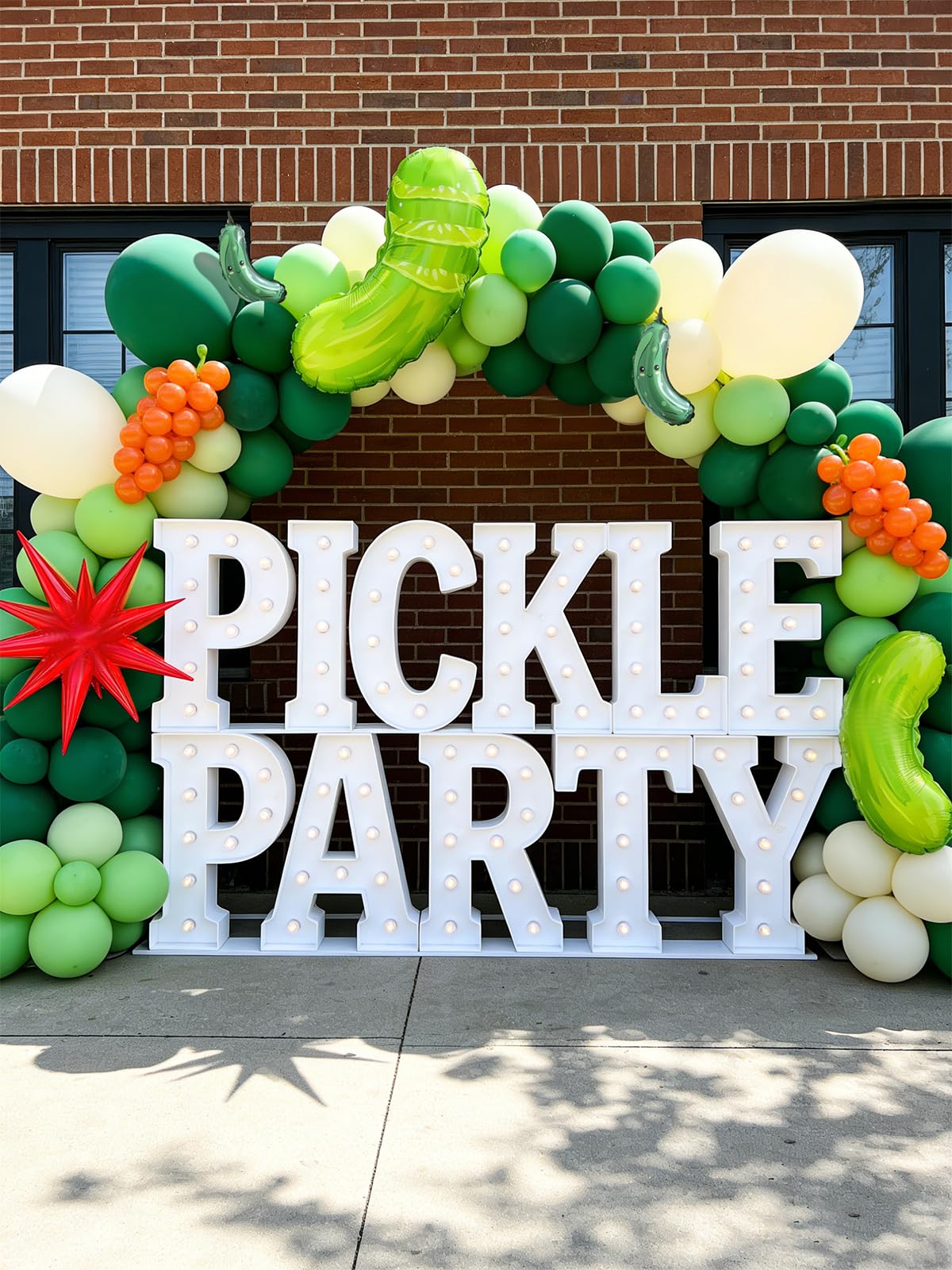 Pickle Party Decorations,Green Dill Pickle Balloons,Cucumber Funny Balloons for Picklesburgh, The Big Dill Party,Last Pickle Shell Ever Tickle Bachelorette,Graduation Decor,Summer Picnic BBQ Supplies