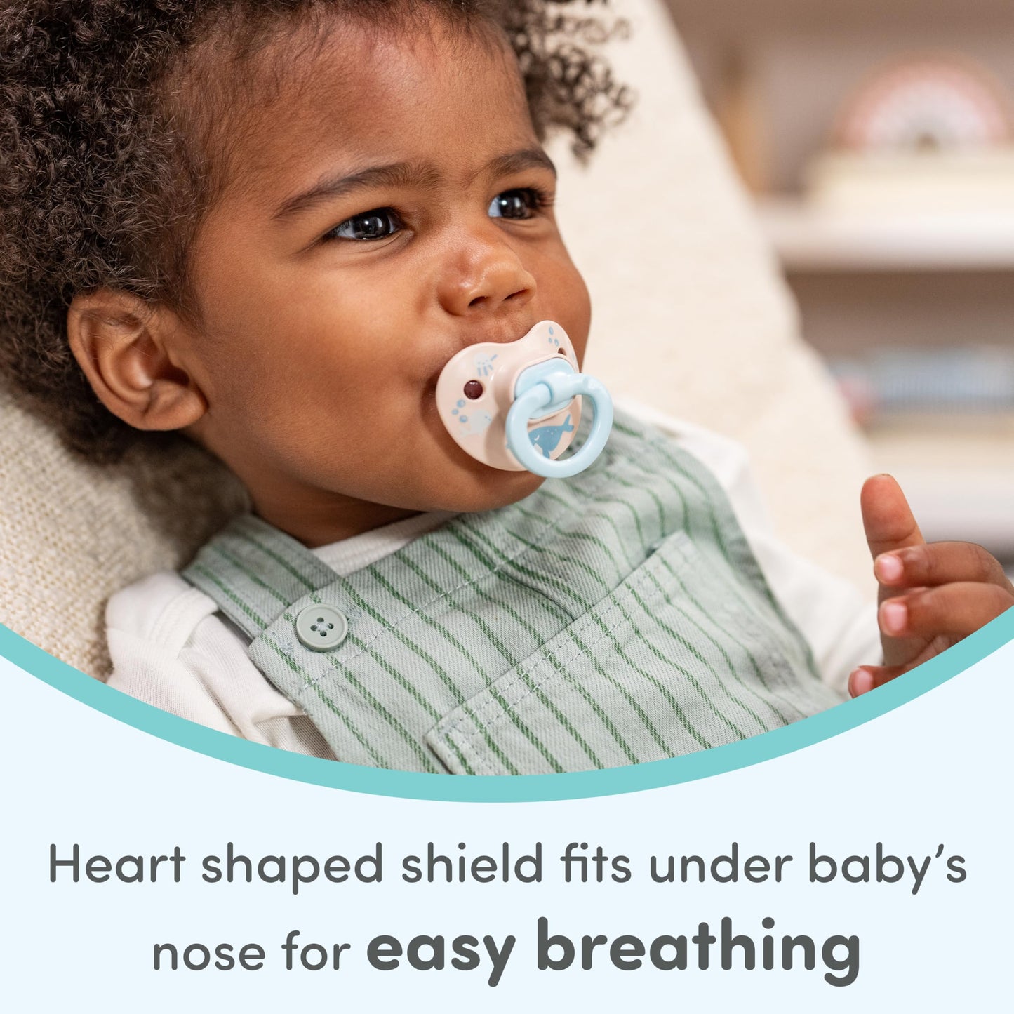 NUK Comfy Orthodontic Pacifiers for 0-6 Months – BPA-Free, 5-Pack, Soft & Durable Design for Baby Comfort