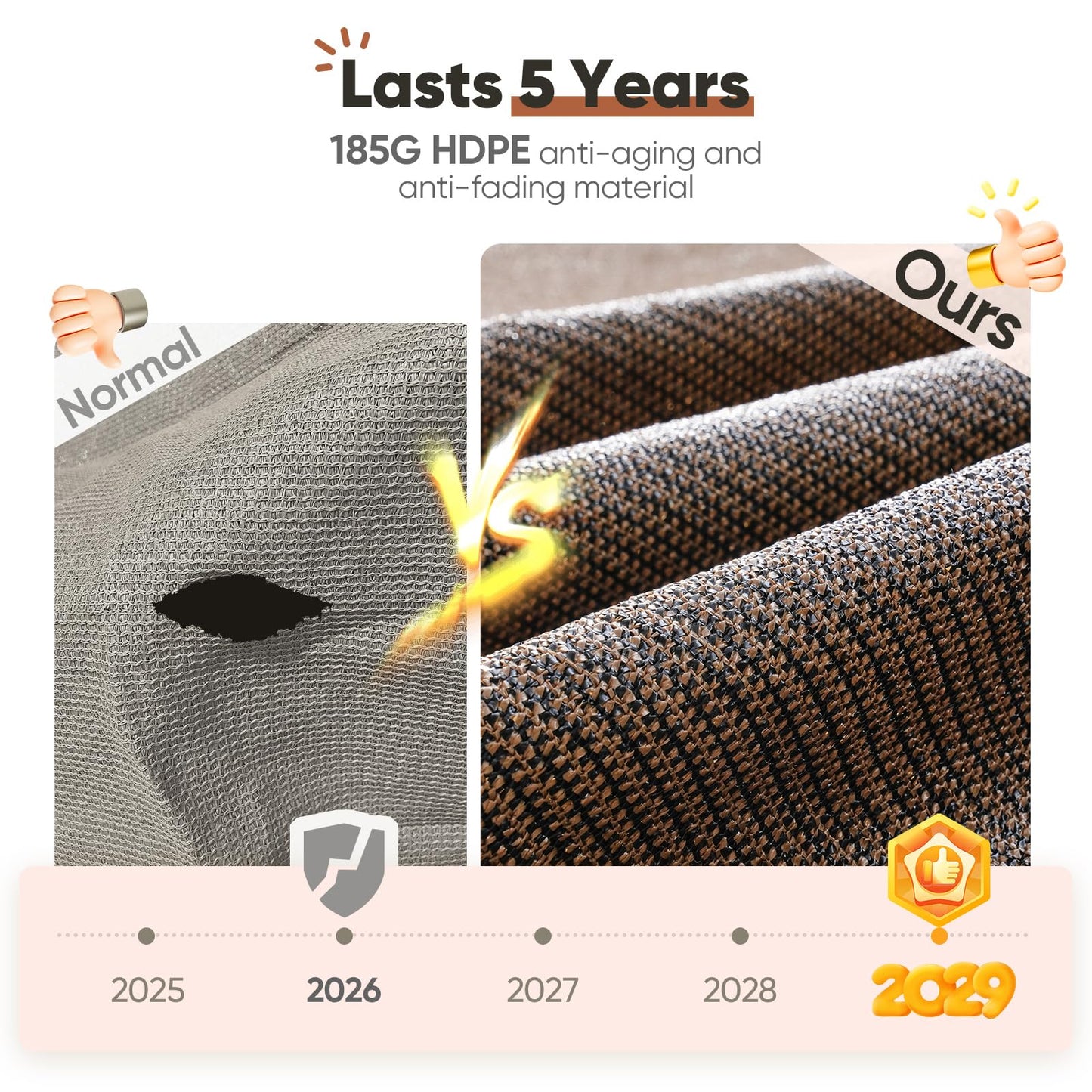 Quictent 20x26ft Sun Shade Sail for Patio, 185GSM Heavy Duty Rectangular Outdoor Sunshades UV Block Outside Canopy Cover for Backyard
