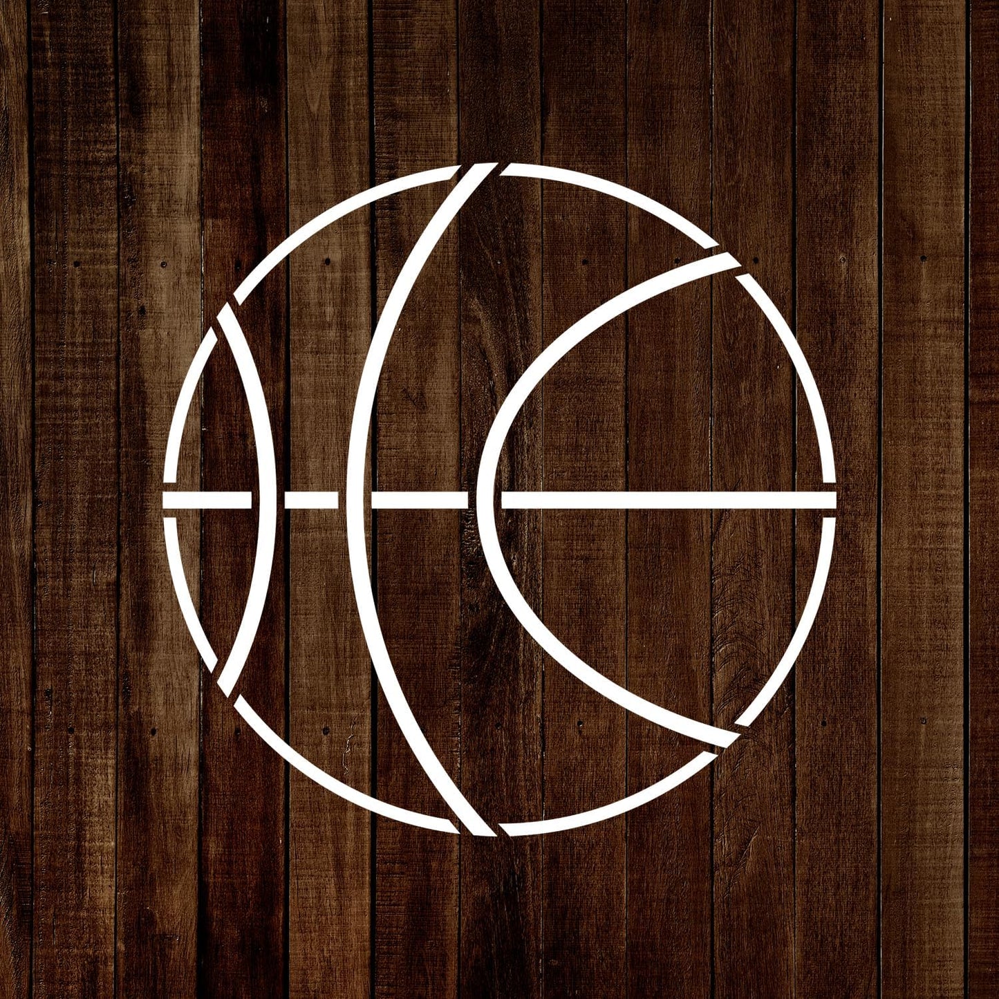 MAGJUCHE Basketball Stencil 6 Inches, Reusable Sport Stencil for Painting DIY Crafts Decor