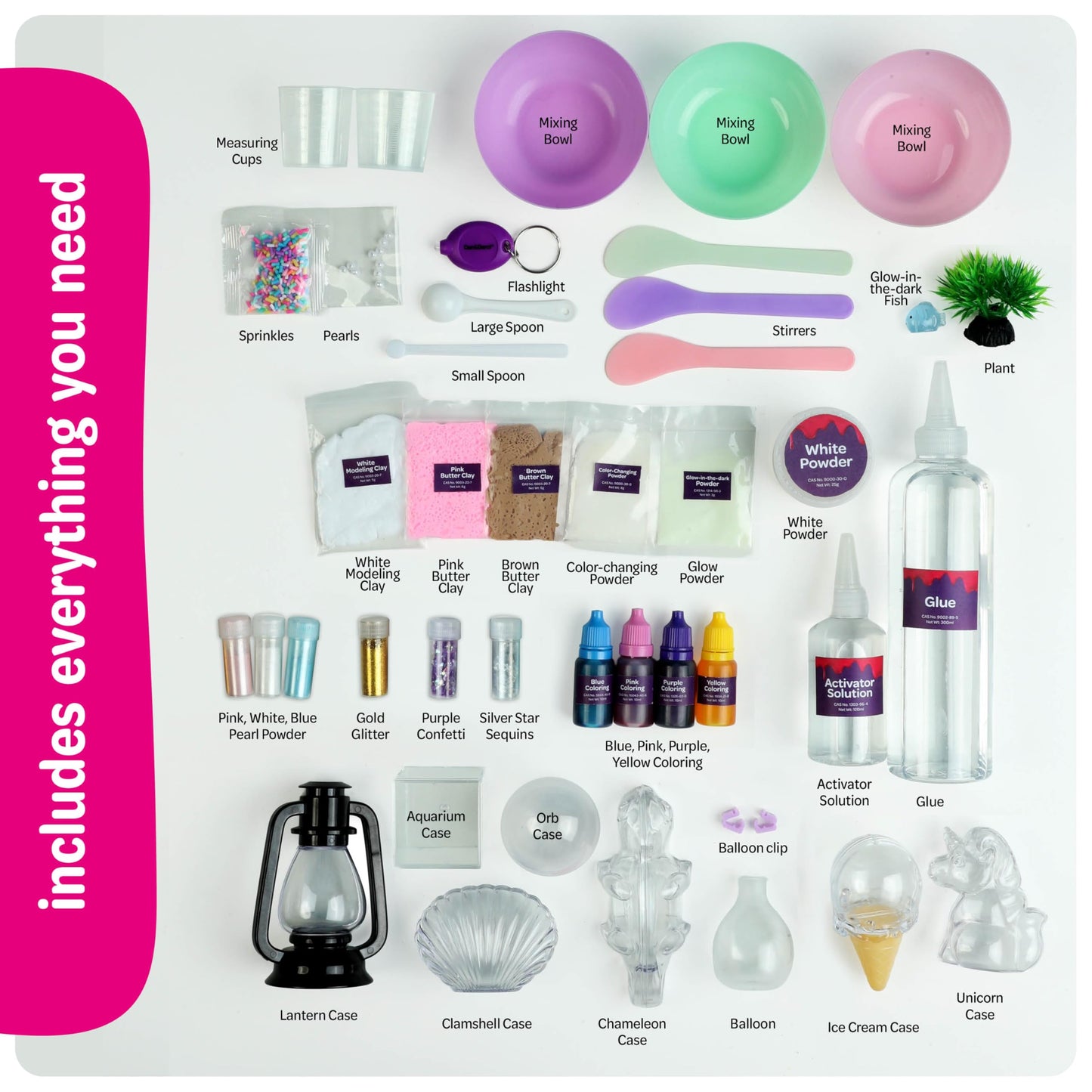 Slime Kit for Girls Ages 8-12 - All-in-One DIY Slime Making Kit, Galaxy Unicorn Glow-in-the-Dark Slime Set, Birthday Gift for Tween Girls 8 9 10 11 12