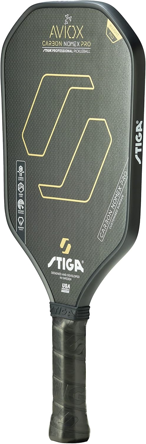 STIGA Aviox Pickleball Paddle | Midweight Paddle - USAPA Approved - Designed in Sweden