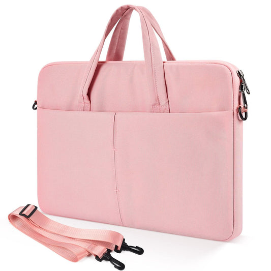 17 17.3 Inch Laptop Bag Women Men Computer Bag for HP Envy Pavilion/LG Gram/MSI/Dell Inspiron XPS/Lenovo Thinkpad/ASUS/Acer  Shoulder Strap Carrying Messenger Bag  Pink-New