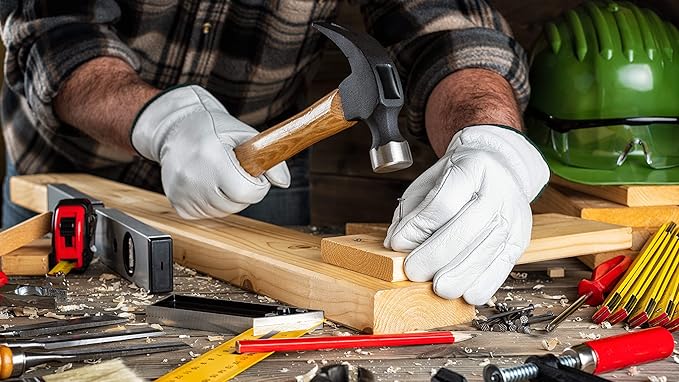 Toledano Industries WORK SAFE - PREMIUM CUT LEATHER WORK GLOVES