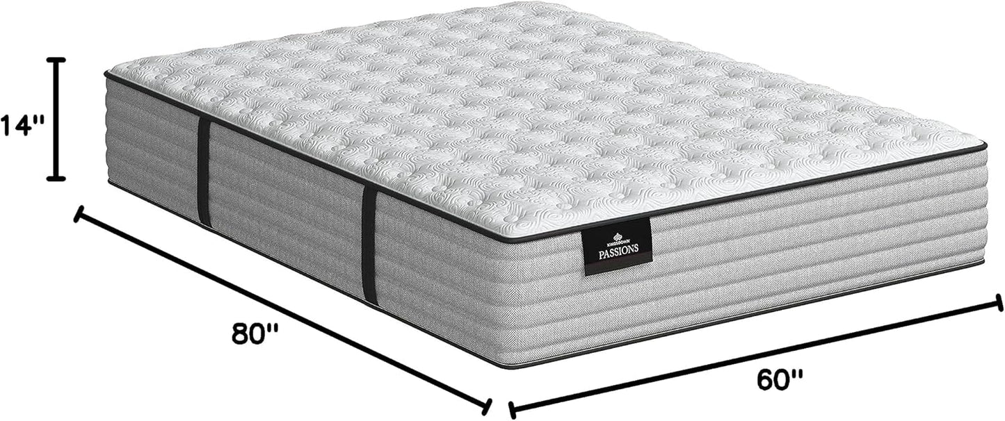 Kingsdown Passions Aspiration 14" Firm Hybrid Mattress, Queen, Tan