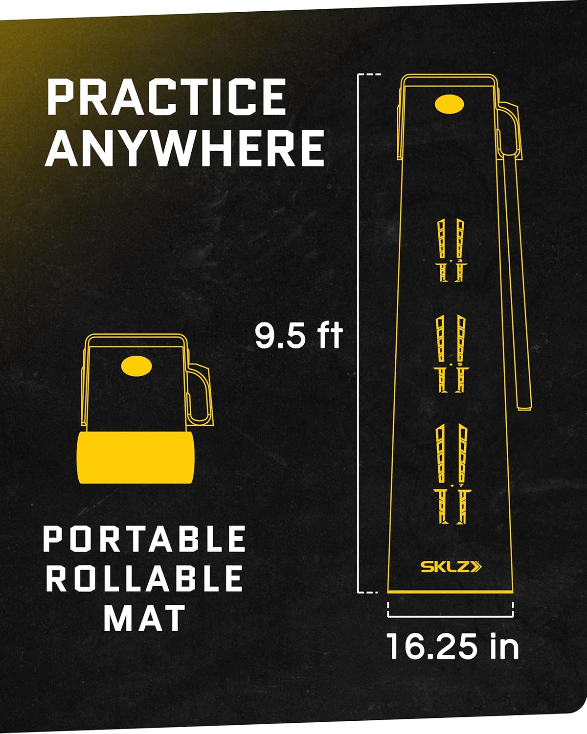 SKLZ Putting Green: Perfect Your Golf Skills with Realistic Home Practice - Improve Your Putting Stroke, Lower Your Scores, and Enjoy Convenient, Training Anytime, Anywhere!