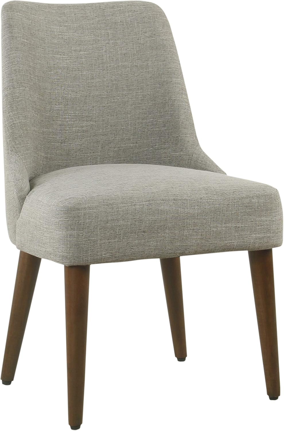 HomePop Home Decor | Upholstered Hemet Gayle Side Dining Chair | Decorative Home Furniture, Woven Gray (Single Pack)