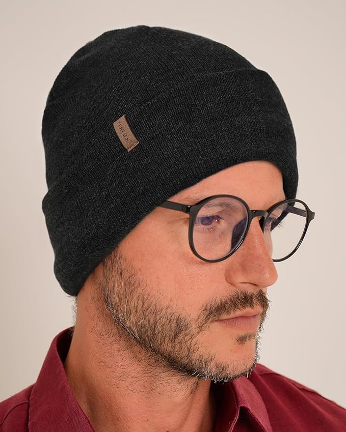 FURTALK Beanie for Men Women Cuffed Thick Knitted Unisex Winter Hat Beanies Skull Cap