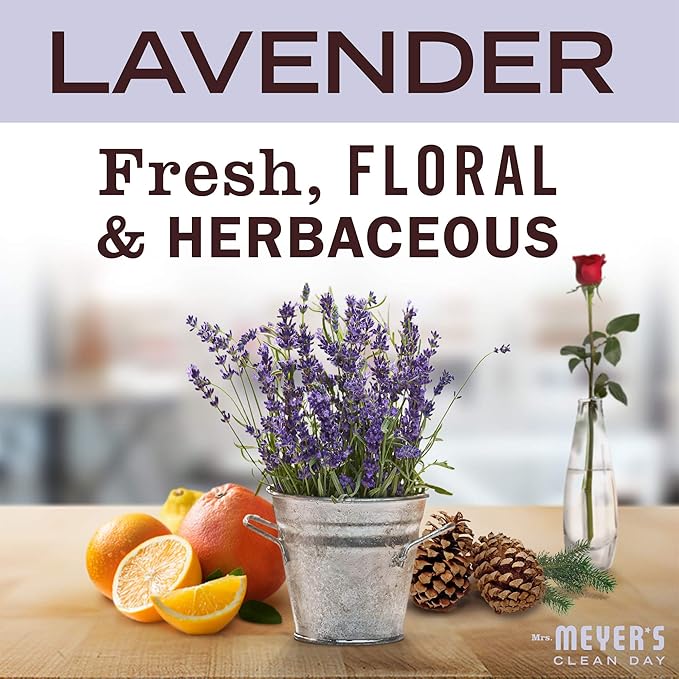 MRS. MEYER'S CLEAN DAY Liquid Laundry Detergent, Cruelty Free, Lavender Scent, 64 oz- Pack of 2