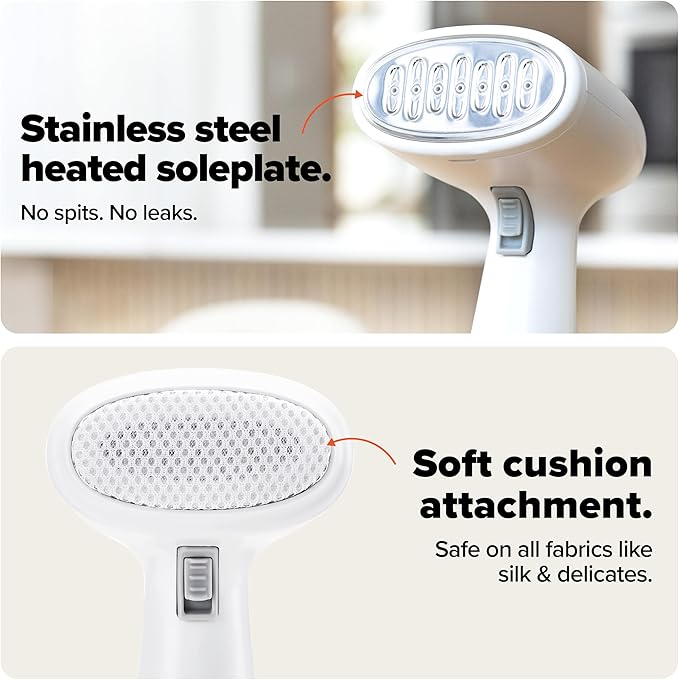 Dupray Voila 3-in-1 Steamer - Portable Handheld Fabric Steamer for Clothes, Travel-Friendly and Versatile
