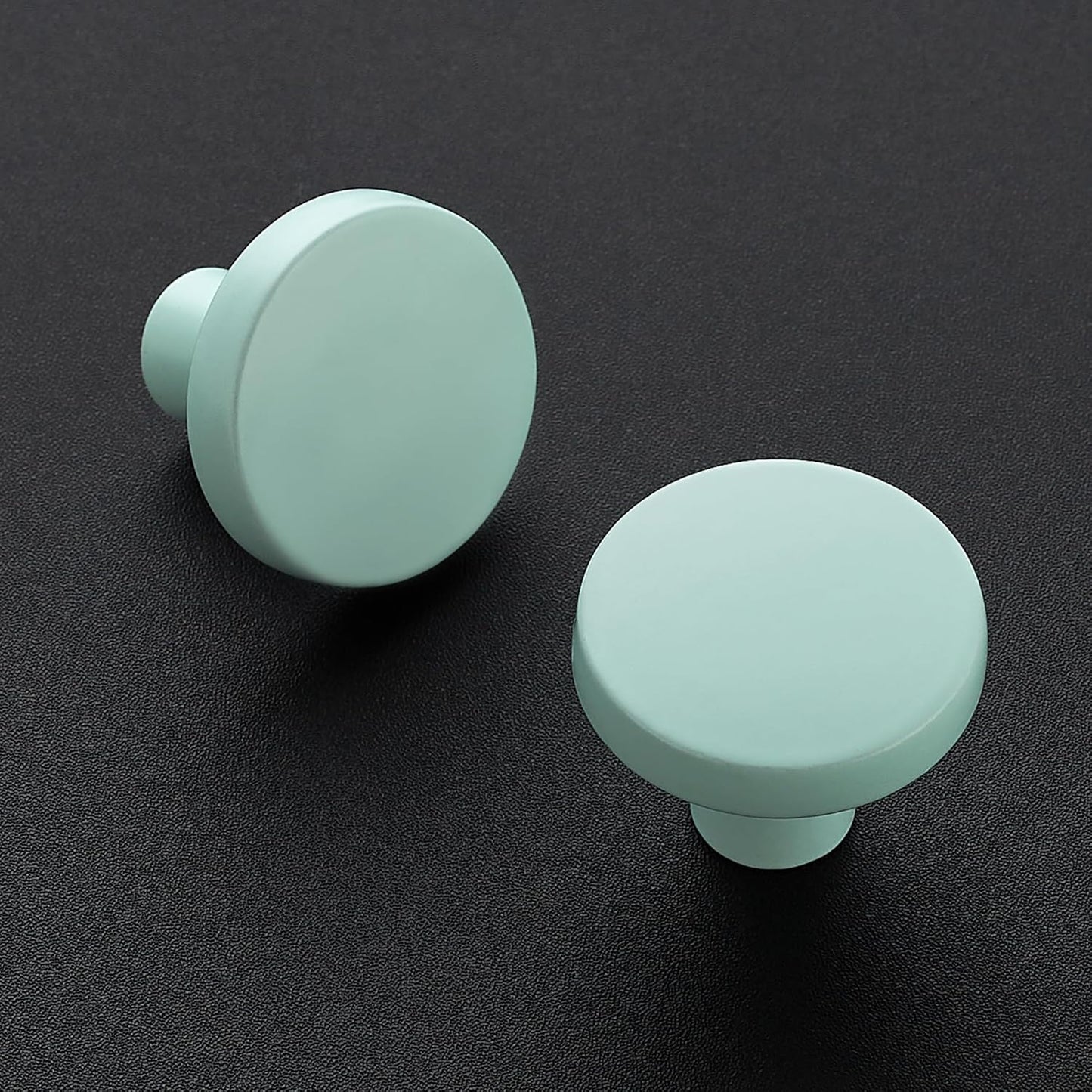 Ravinte 25 Pack Drawer Pulls 1-1/4 Inch Kitchen Cabinet Knobs Solid Round Dresser Drawer Knobs Green Dresser Knobs Drawer Knobs Simple Cabinet Hardware for Cupboard Drawer Pulls