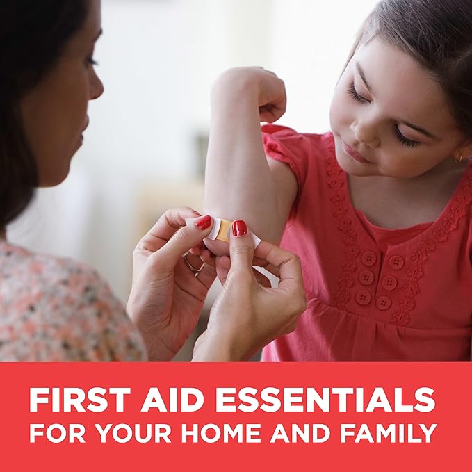 All-Purpose Portable Compact First Aid Kit for Minor Cuts, Scrapes, Sprains & Burns, Perfect for Home, Car, Travel, Camping Essentials & Outdoor Emergency Kit, 160 Pieces