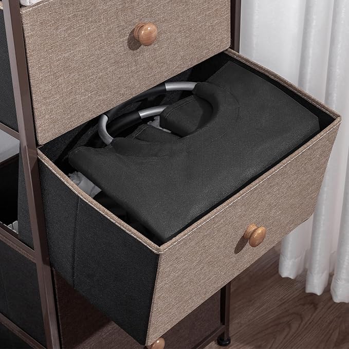 ZERO JET LAG 115L X-Large Laundry Basket Collapsible Fabric Hamper Tall Dorm Laundry Bag with Handles Portable Washing Bin Dirty Clothes Basket for College Bathroom Essentials Storage (Black)