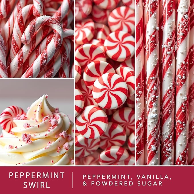 Scentsationals Fragrance Oil Plug In Air Freshener Refills 3-Pack - Peppermint Swirl - Works with Scentsationals Wall Plugs, Long-Lasting Home Fragrance, 0.8 fl oz Each, Packaging May Vary