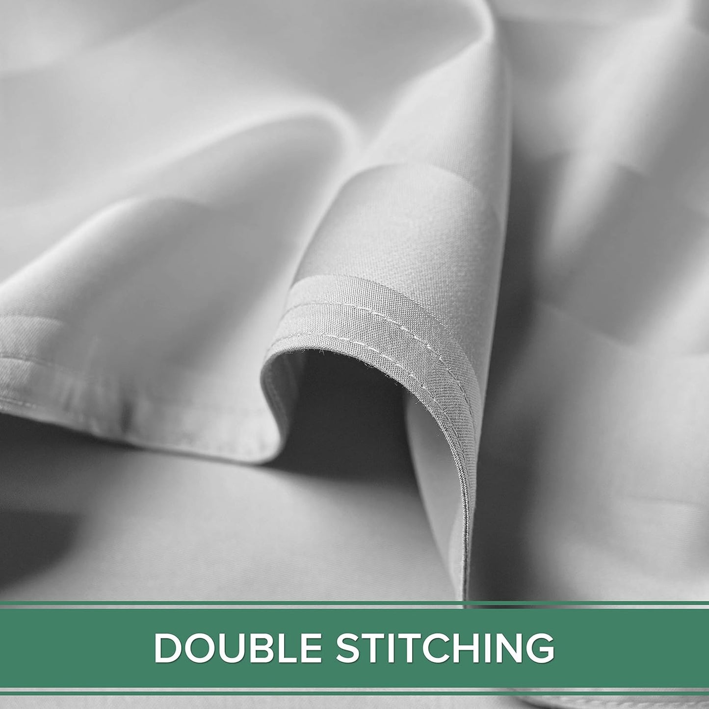 Full Sheets by Pure Bamboo, Genuine 100% Organic Viscose Derived from Bamboo Bed Sheet Set, Luxuriously Soft & Cooling, Double Stitching, Lifetime Quality Promise (Full, Jacquard White)
