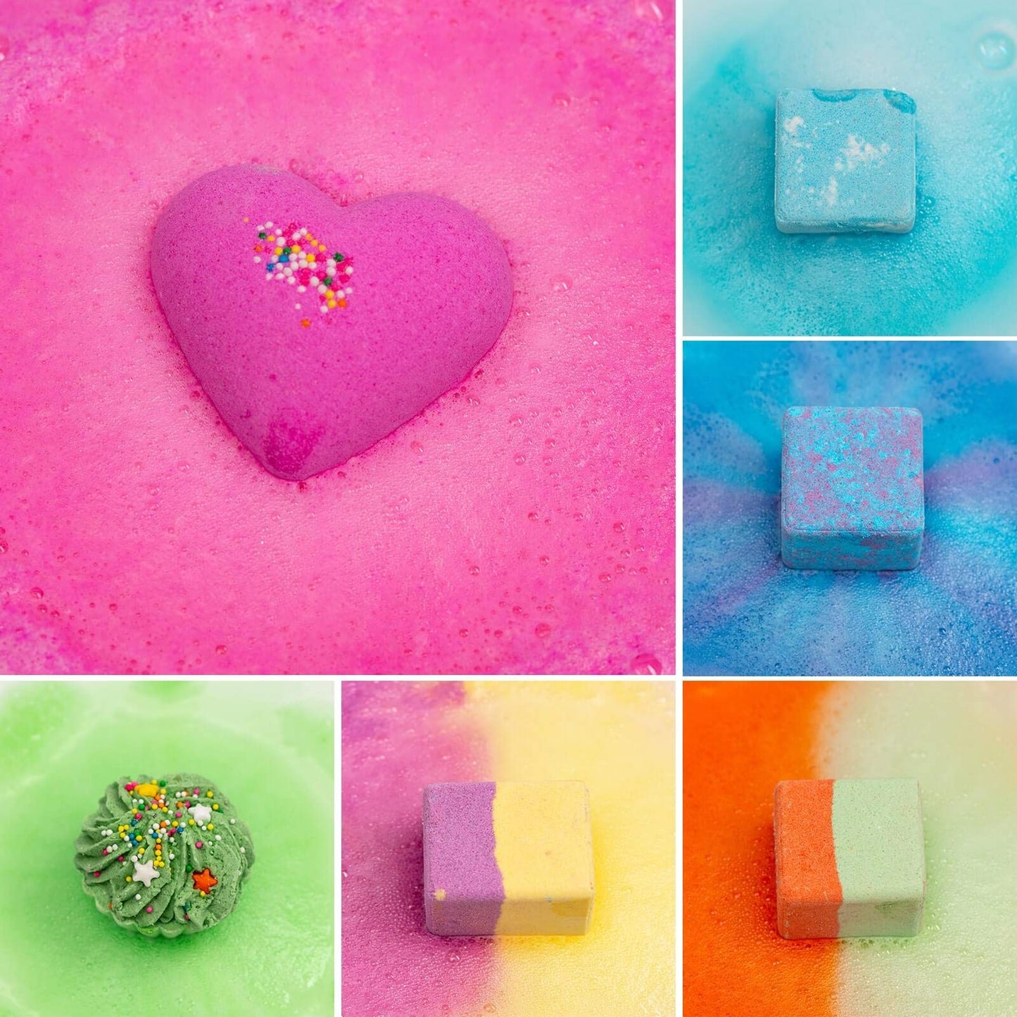 10 Bath Bombs for Kids, Bath Bomb Gift Set, Natural Bubble Bathbombs, Shea Butter Dry Skin Moisturize, Fizzy Spa Bath for Her Mom Women Kids Girls Girlfriend, Birthday, Mothers Day Gifts