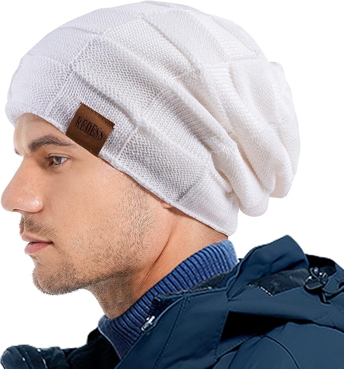 REDESS Beanie Hat for Men and Women Winter Warm Hats Knit Slouchy Thick Skull Cap