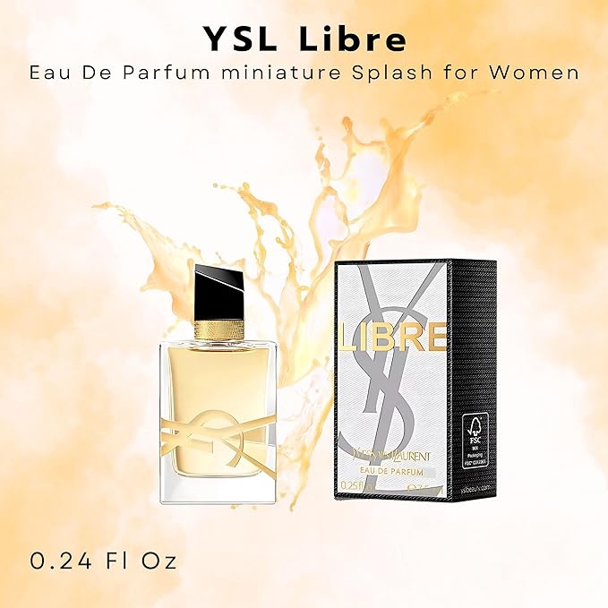 Yves Saint Laurent YSL LIBRE Perfume for Women Mini EDP Splash 0.25 Ounce