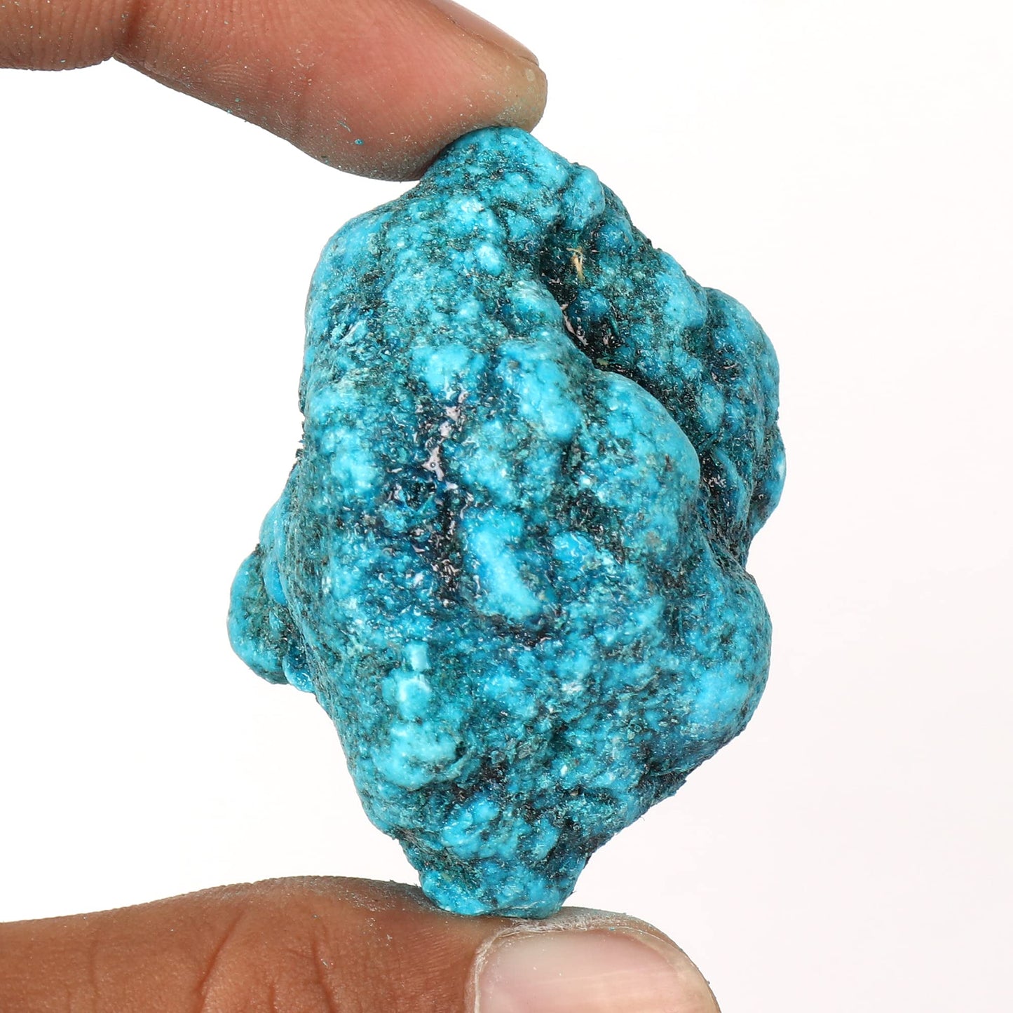 GEMHUB Blue Turquoise 146.00 Carat Uncut Rough Natural Raw Turquoise Healing Crystal Loose Gemstone Beads