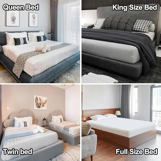 Bed Sheet Holder&Bed Sheet Straps 4 Pieces Each Keep Sheets Firm & Tight,Bed Sheet Rack with Lock Strip Easy to Install and Not Easy to Break,Sheet Holders Set Fit All Mattress Sizes(White)