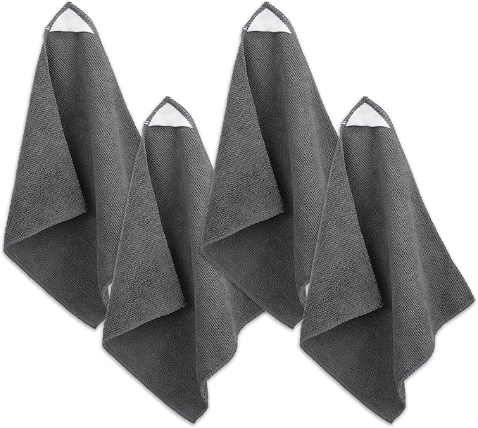 4 Pcs Magnetic Microfiber Cleaning Cloth, Microfiber Dry Erase Eraser for Whiteboards, Blackboards, Chalkboards, Glassboards Reusable and Washable 9.8'' X 9.8''