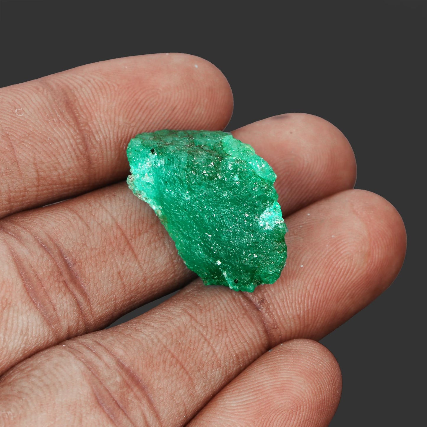 GEMHUB Rare Raw Green Emerald Gemstones for Jewelry Making 11.00 Ct Uncut Rough Crystals and Healing Stones | Rough Emerald Gem Stones
