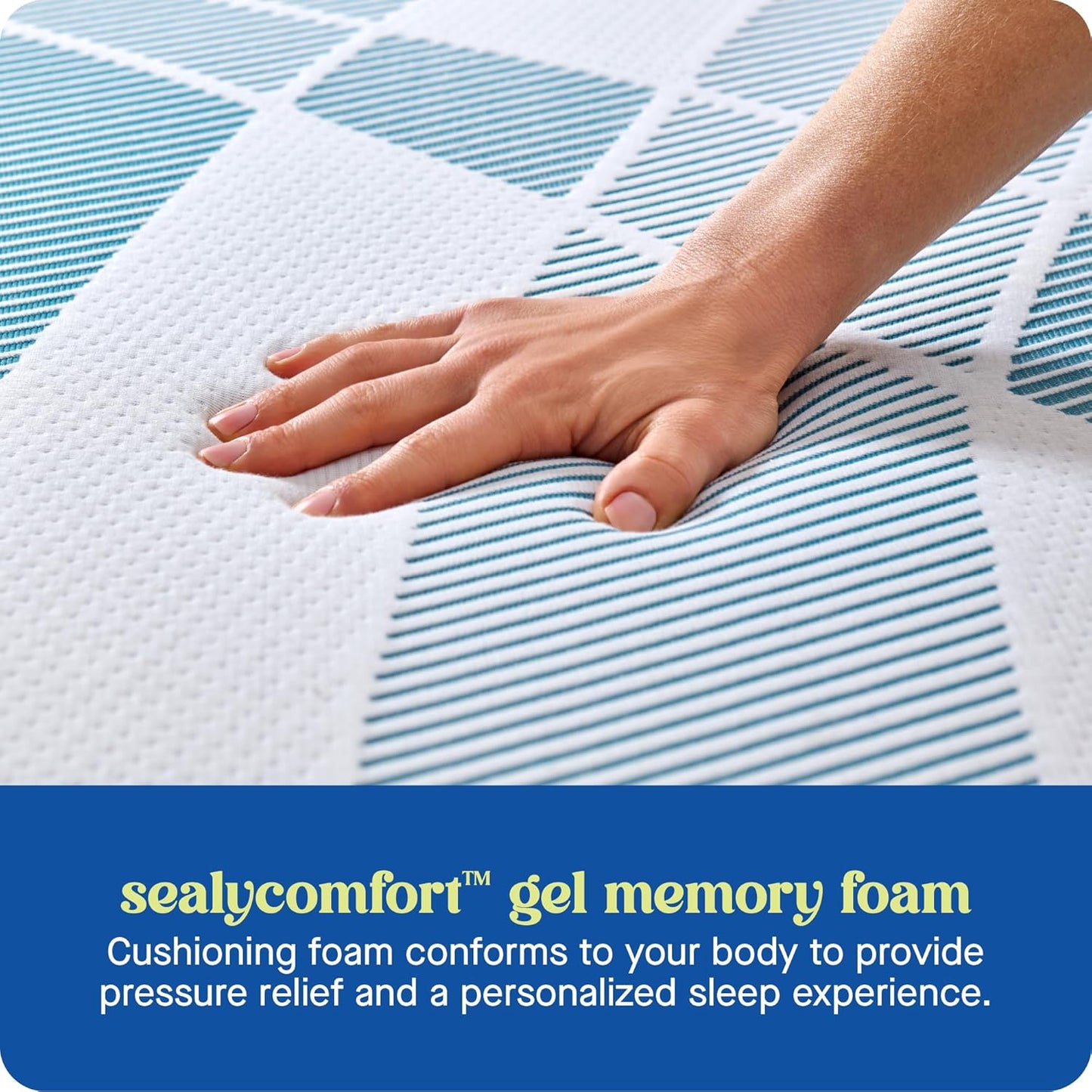 Sealy Dreamlife 14” Hybrid Mattress-in-a-Box, Twin XL, SealyComfort Gel Memory Foam, SealyResponsive Encased Coils, Machine Washable Cover
