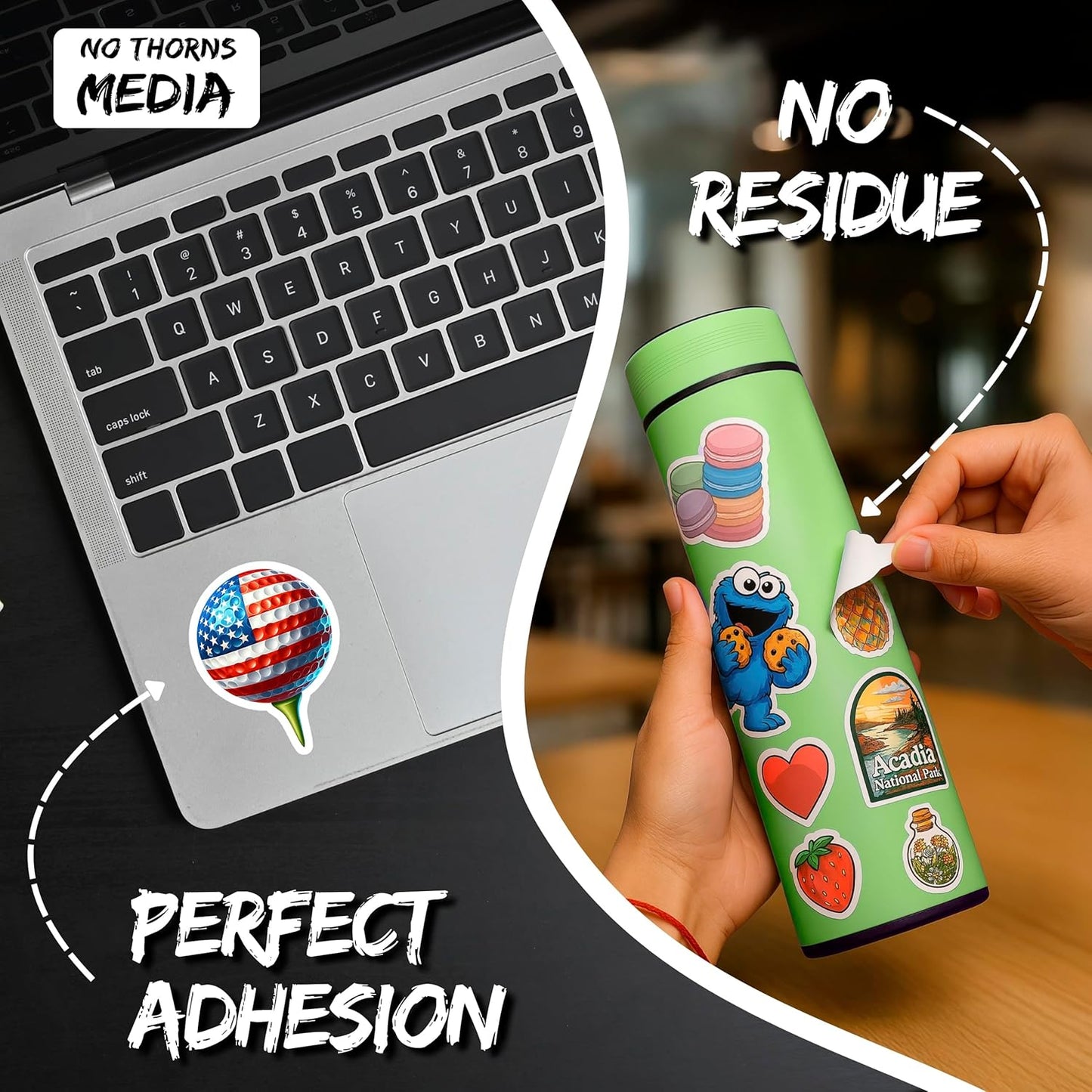 US American Flag Golf Sport Sticker 4 Inch Course Green Fairway Birdie Golfer - Waterproof Vinyl Decal for Laptop Water Bottle Car Tumbler - Durable Aesthetic Long-Lasting Stickers for Adults ID44990