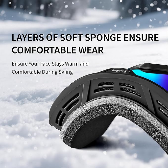 BangLong Ski Goggles, Snowboard/Snow Goggles Anti Fog UV Protection Design for Men Women Skiing, Skating,Snowmobilet,Youth