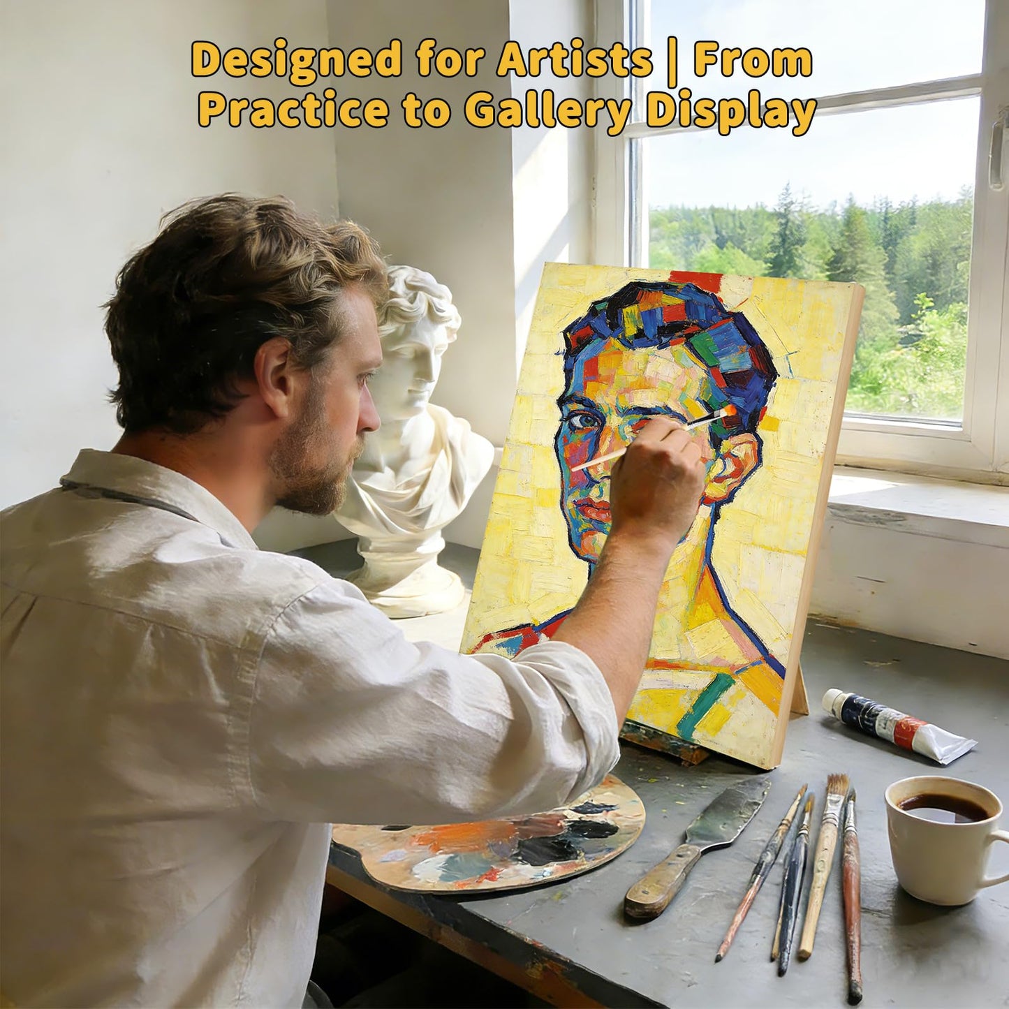 4 Pack 16x20 Basswood Paint Pouring Panels – Wood Painting Boards for Acrylic Pouring, Oil & Resin Art – Sturdy Pre-Sanded Artist Panels for Professionals & Exhibitions