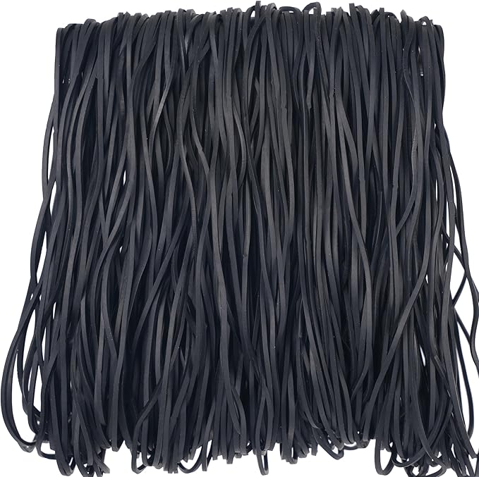 Rubber Bands Garbage Can Bands Elastic Large Size #117A 200Pcs Trash Can Rubber Bands Black Elastics Bands 7inch For Office Supplies Home