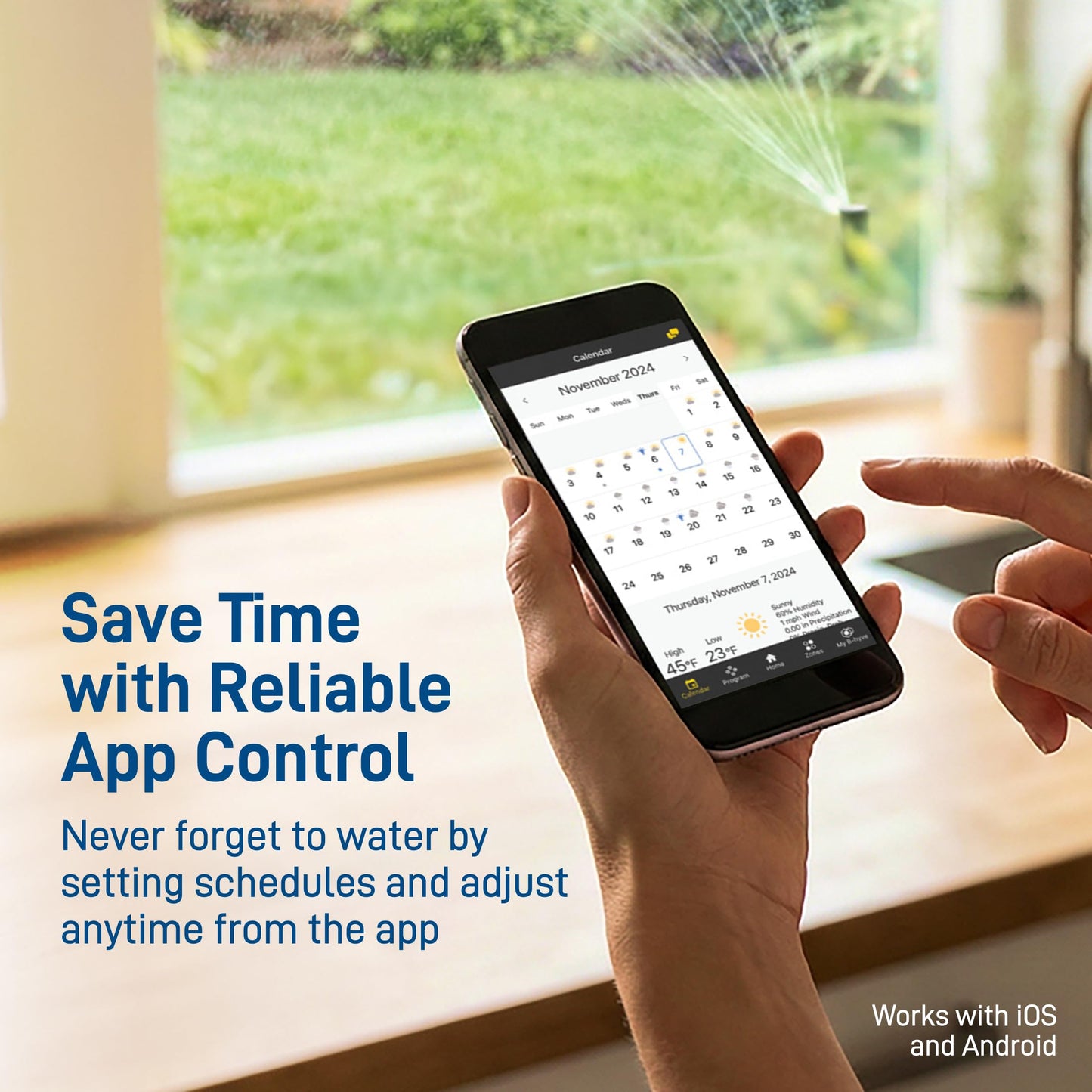 Orbit 21207 B-hyve Gen 2 Smart Hose Watering Timer, 4-Pack with Wi-Fi Hub and Hose Y Splitter