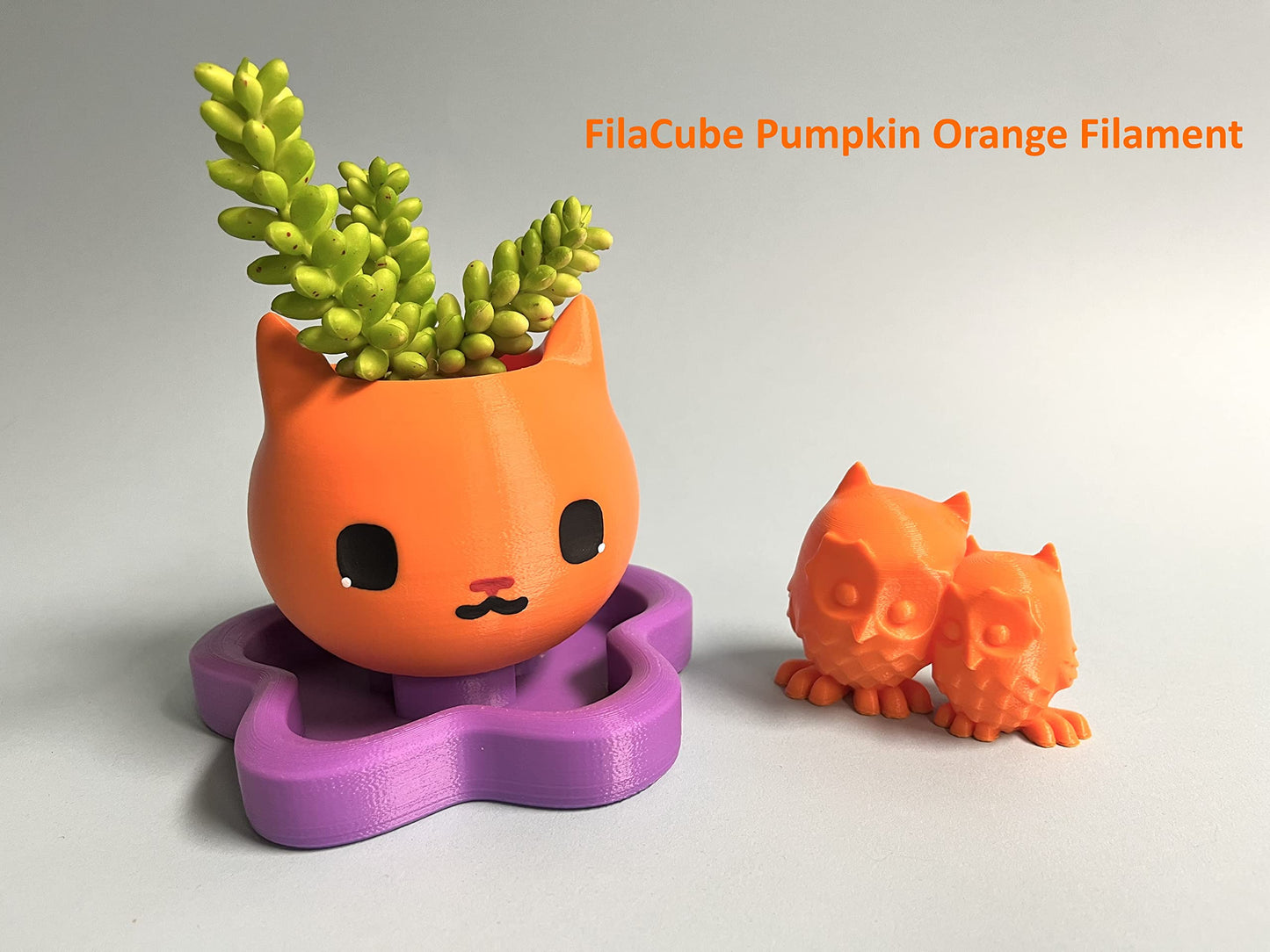 Halloween Pumpkin Orange 1.75Mm Filacube Pla 2 3D Printer Filament 1Kg Halloween Pumpkins [Made In Usa]
