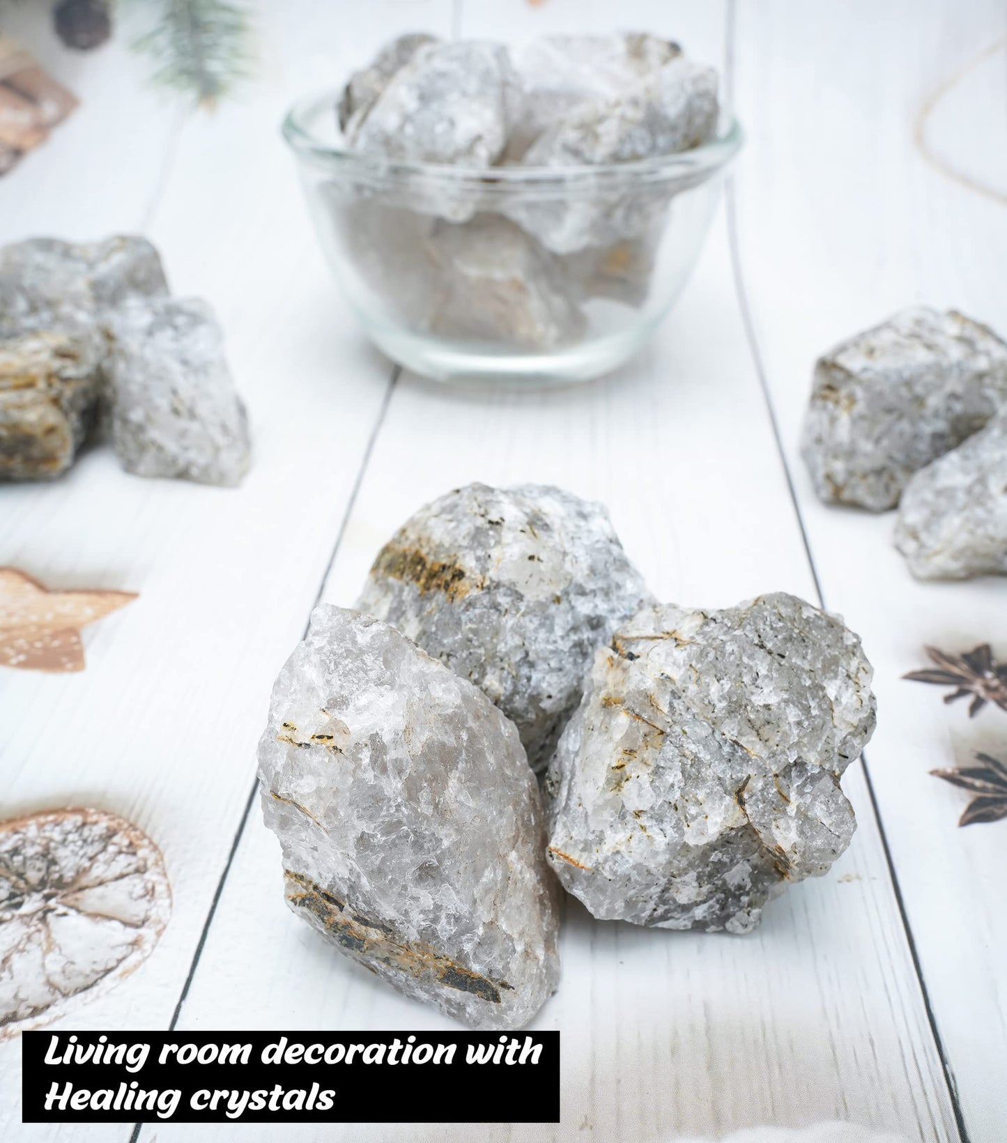 Crocon 1LB Black Rutile Rough Bulk Natural Stone Raw Gemstone Tumbling Cabbing Polishing Mining Chakra Balancing Reiki Healing Good Luck Home Office Decor