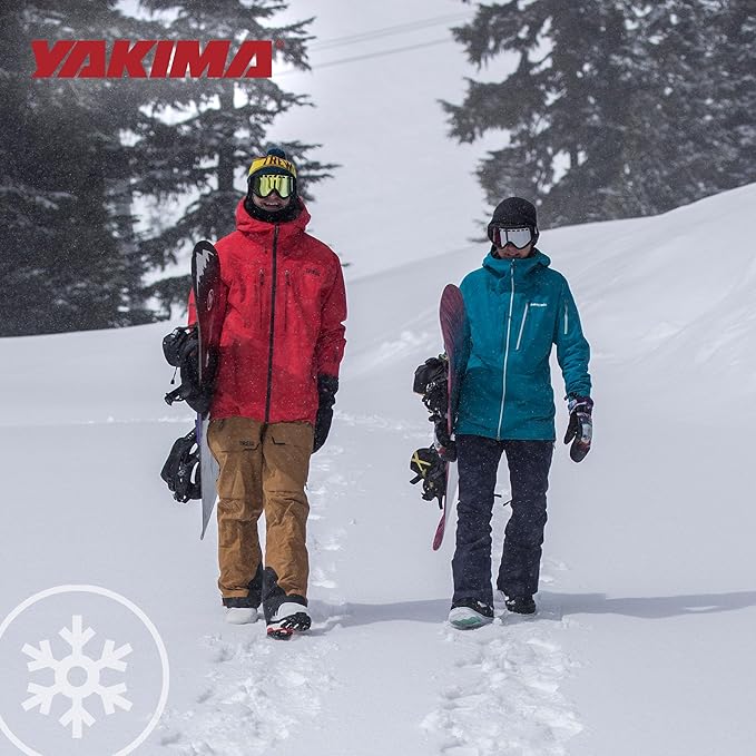 Yakima Ski & Snowboard Car Roof Rack, Fits 6 Ski Pairs or 4 Boards, PowderHound 6 - for Reliable & Secure Transport, Compatible with Yakima Crossbars