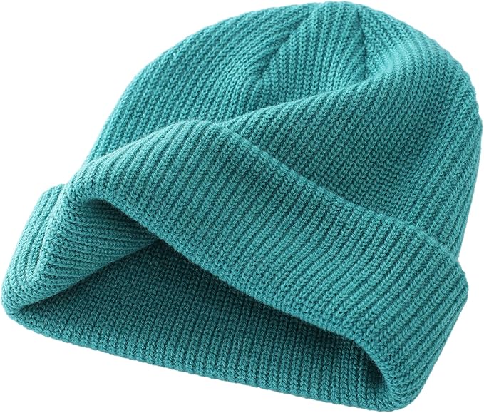 Connectyle Classic Double Layer Knit Beanie Hat Warm Thick Acrylic Winter Hats Daily Cuffed Beanies Watch Hat for Men Women