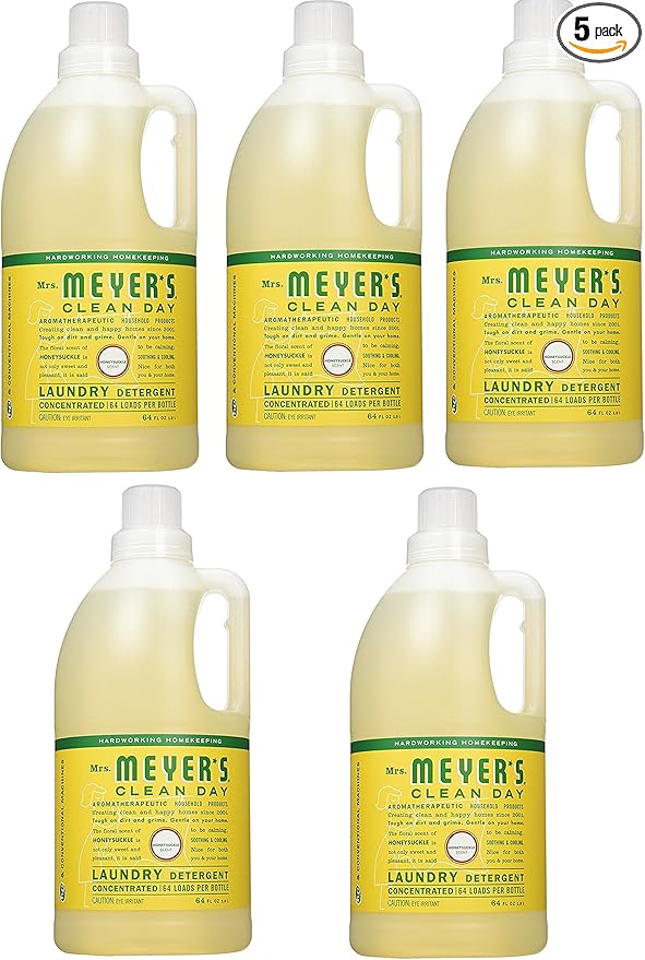 Laundry Detergent, Honeysuckle, 5 Count (64 fl oz. each)