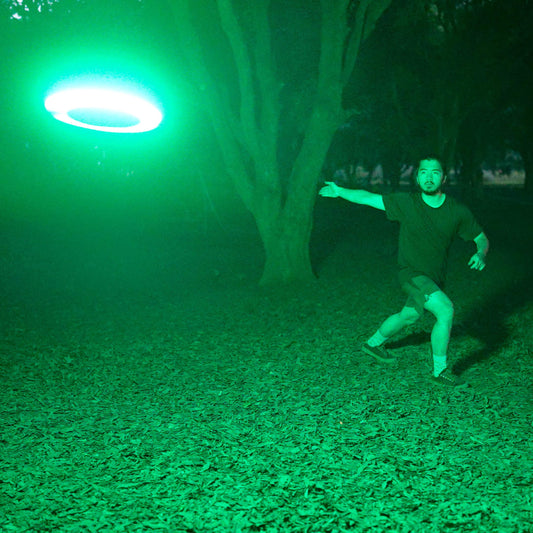 TOSY Flying Disc - 16 Million Color RGB or 36 LEDs, Extremely Bright, Smart Modes, Auto Light Up, Rechargeable, Easter, Birthday & Camping Gift for Men/Boys/Girls/Teens/Kids, 175g