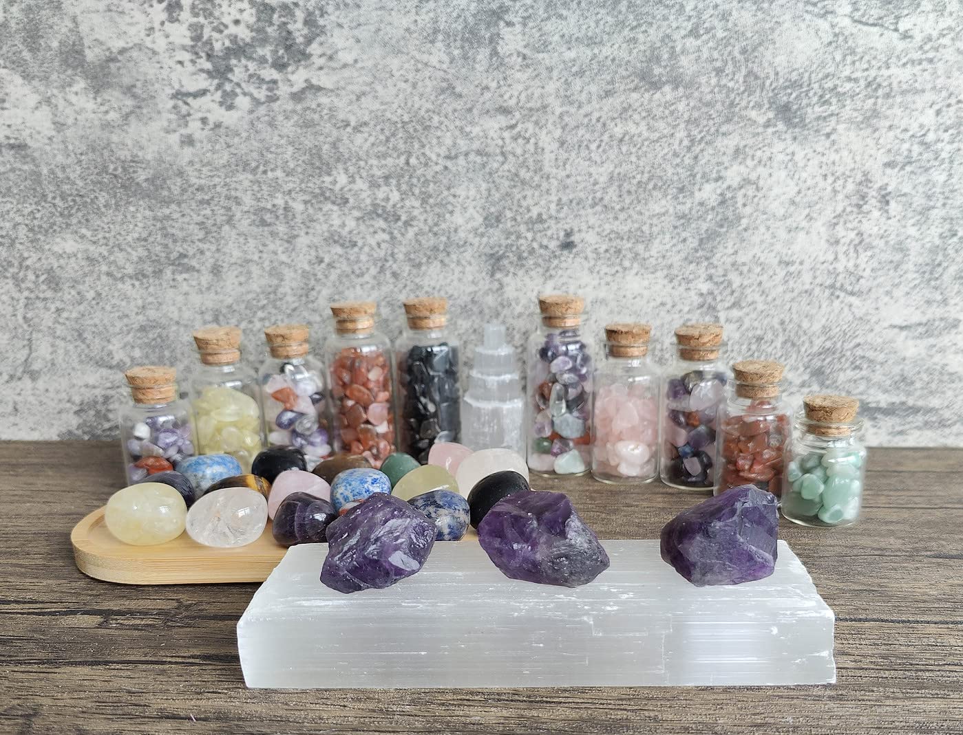 MAIBAOTA Natural Amethyst Crystal Rocks Raw Healing Crystals Bulk 1" Raw Rough Gemstones Rocks for Tumbling Polishing Cutting Reiki Witch Quartz Crystal Stones