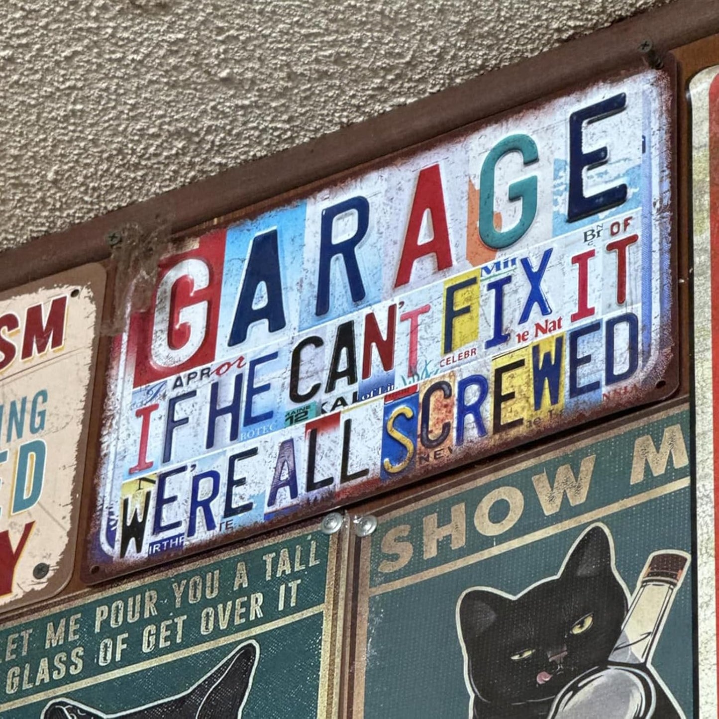 Vintage Man Cave Wall Decor Metal Sign Tin Signs Poster - What Happens In The Man Cave Stays In